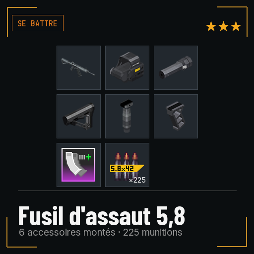 Fusil d'assaut 5,8 équipé