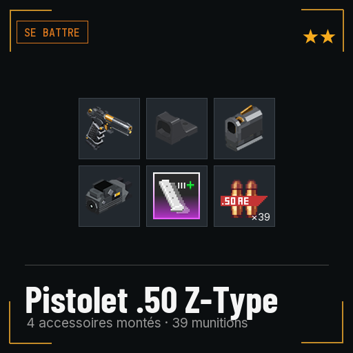 Pistolet .50 Z-Type équipé