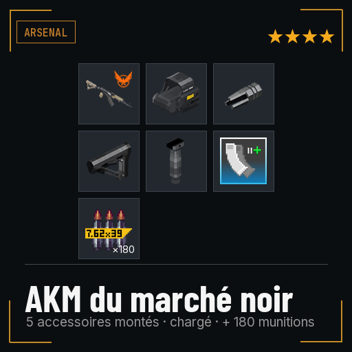 AKM du marché noir équipé