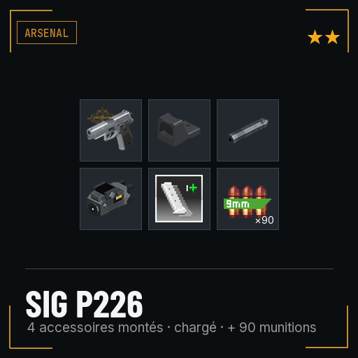 SIG P226 équipé