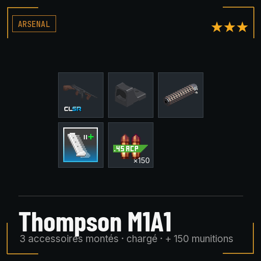 Thompson M1A1 équipée