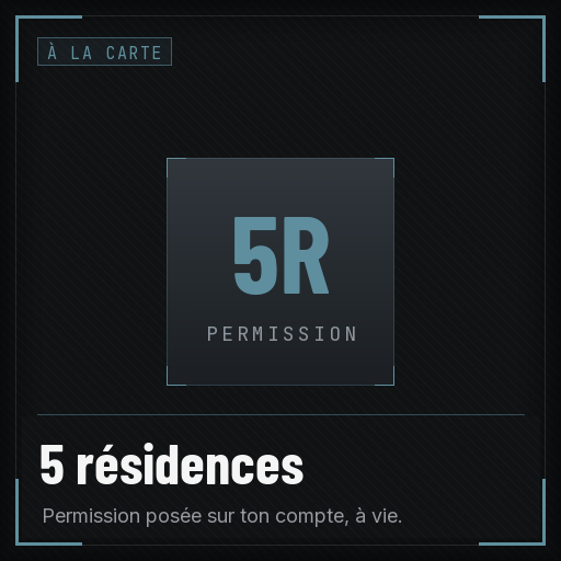 5 résidences