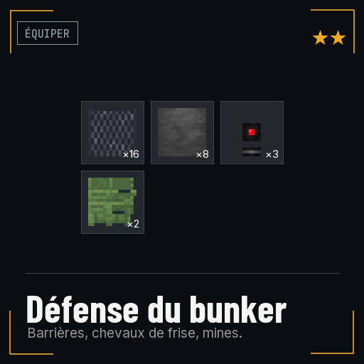 Défense du bunker