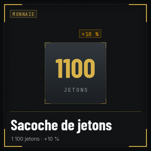 Sacoche de jetons