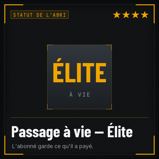 Passage à vie — Élite