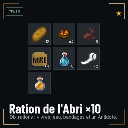 Ration de l'Abri ×10