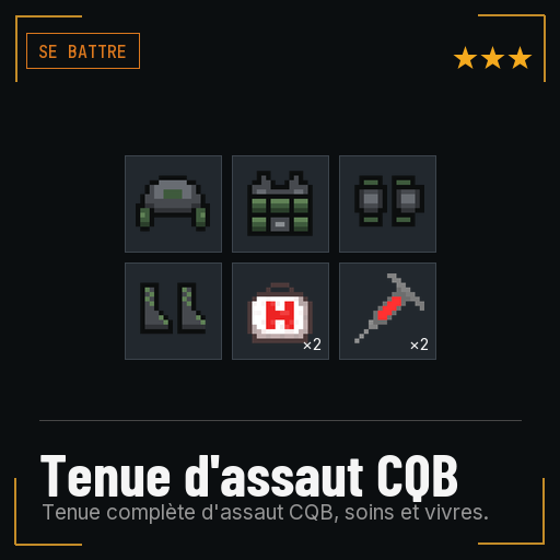 Tenue d'assaut CQB
